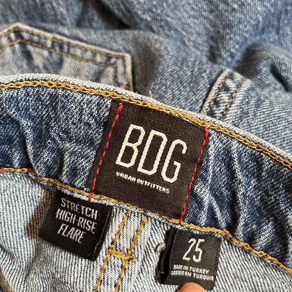 BDG Urban Outfitters Distressed Stretch High Rise  Flare Jeans - Picture 10 of 11